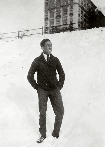 Langston Hughes as a high school student